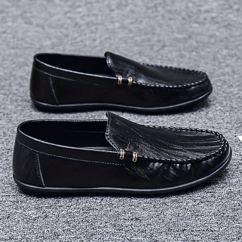 Men's Moc Toe Loafer Shoes Non-slip Slip-On Driving Shoes