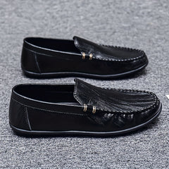 Men's Moc Toe Loafer Shoes Non-slip Slip-On Driving Shoes
