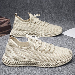 Men's Lace-up Sneakers Lightweight Breathable Athletic Shoes