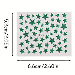 Sparkly Star Nail Art Stickers Self Adhesive Easy to Apply Long Lasting