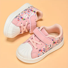 Cartoon Comfortable Sneakers for Baby Girls Lightweight Non Slip Shoes