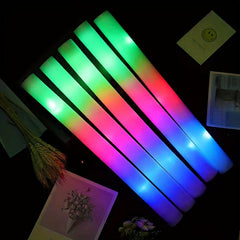 Colorful Flash LED Foam Glow Stick Party Favors Pack Of 8