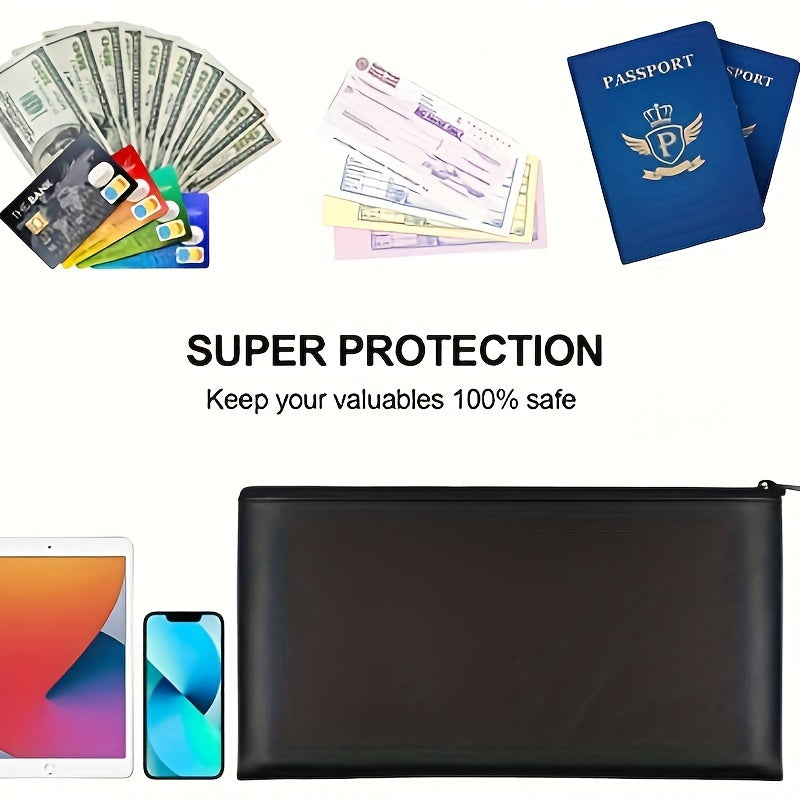 Money Bag With Zipper 11x6 1inch Bank Cash Check Wallet Cosmetics