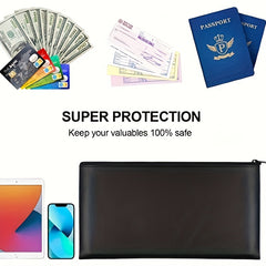 Money Bag With Zipper 11x6 1inch Bank Cash Check Wallet Cosmetics