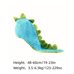 Dino Shaped Knitted Beanie for Baby Boys