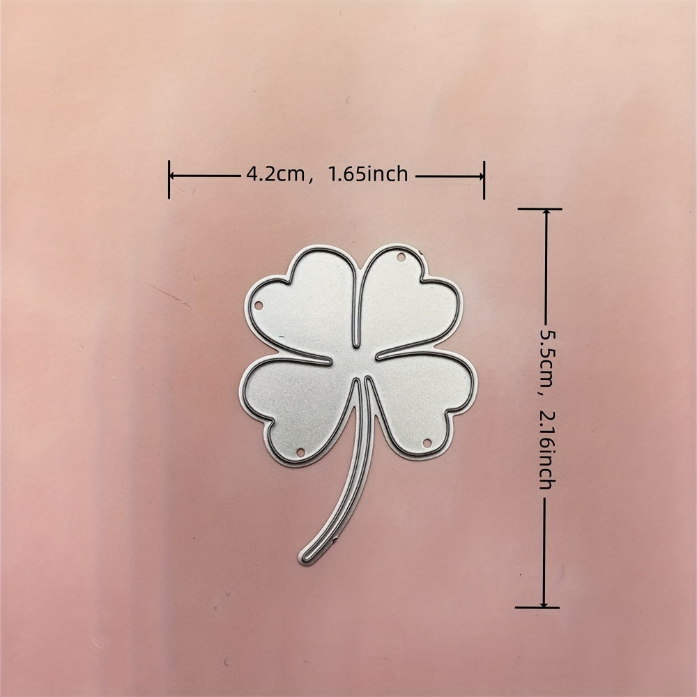 Four Leaf Clover Lucky Grass Cutting Mold for DIY Gift Package Greeting Card