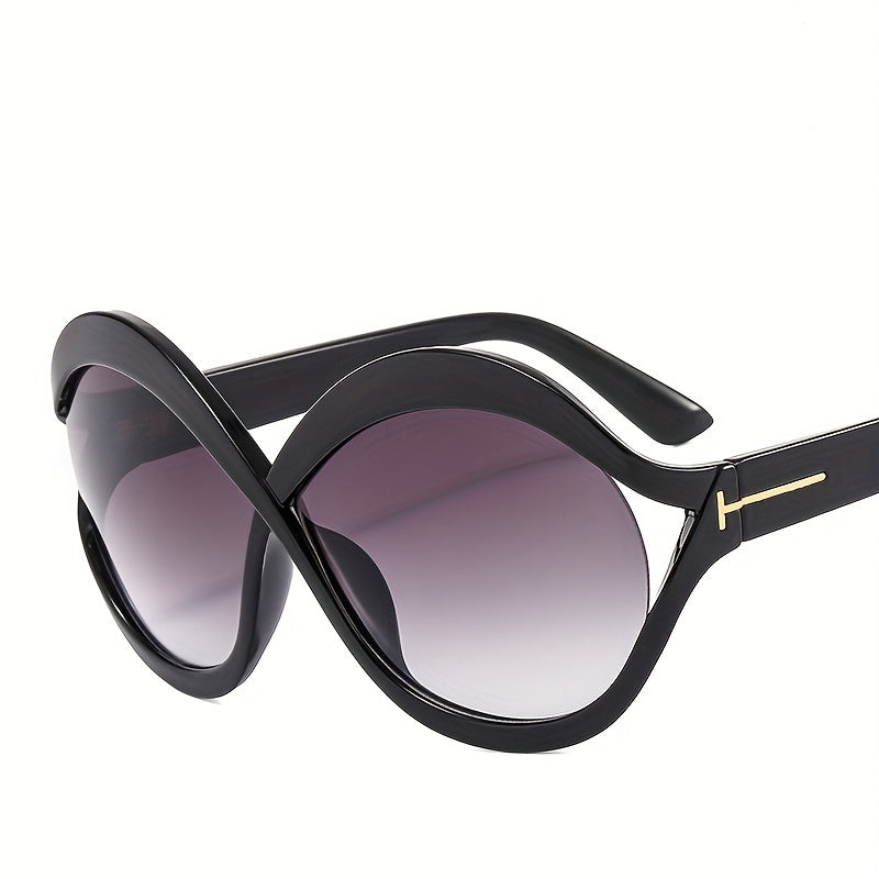 Oversized Round Sunglasses UV400 Sun Shades For Summer Travel