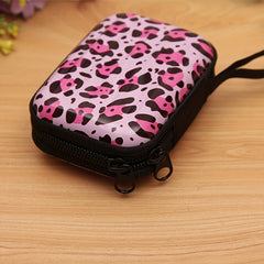 Pink Leopard Print Coin Purse for Girls