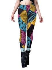 Graphic Print Lifting Leggings Casual Sporty Skinny Leggings Women's Clothing
