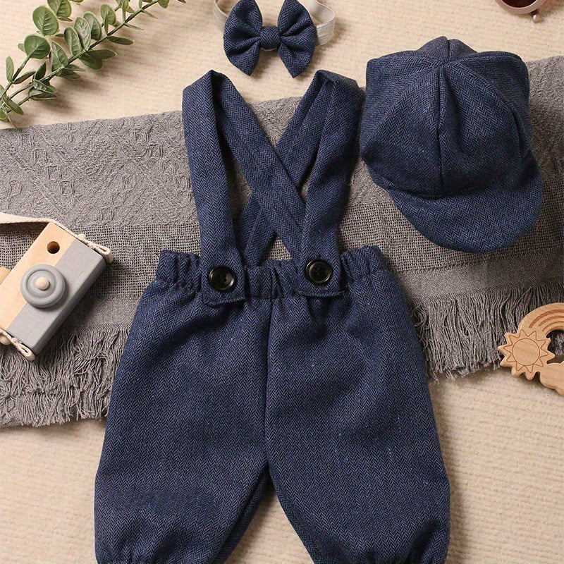 Newborn Photography Suit Baby Strap Pants Studio Props Set