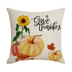 Christmas Linen Blend Throw Pillow Case - Colorful Square Cushion Cover