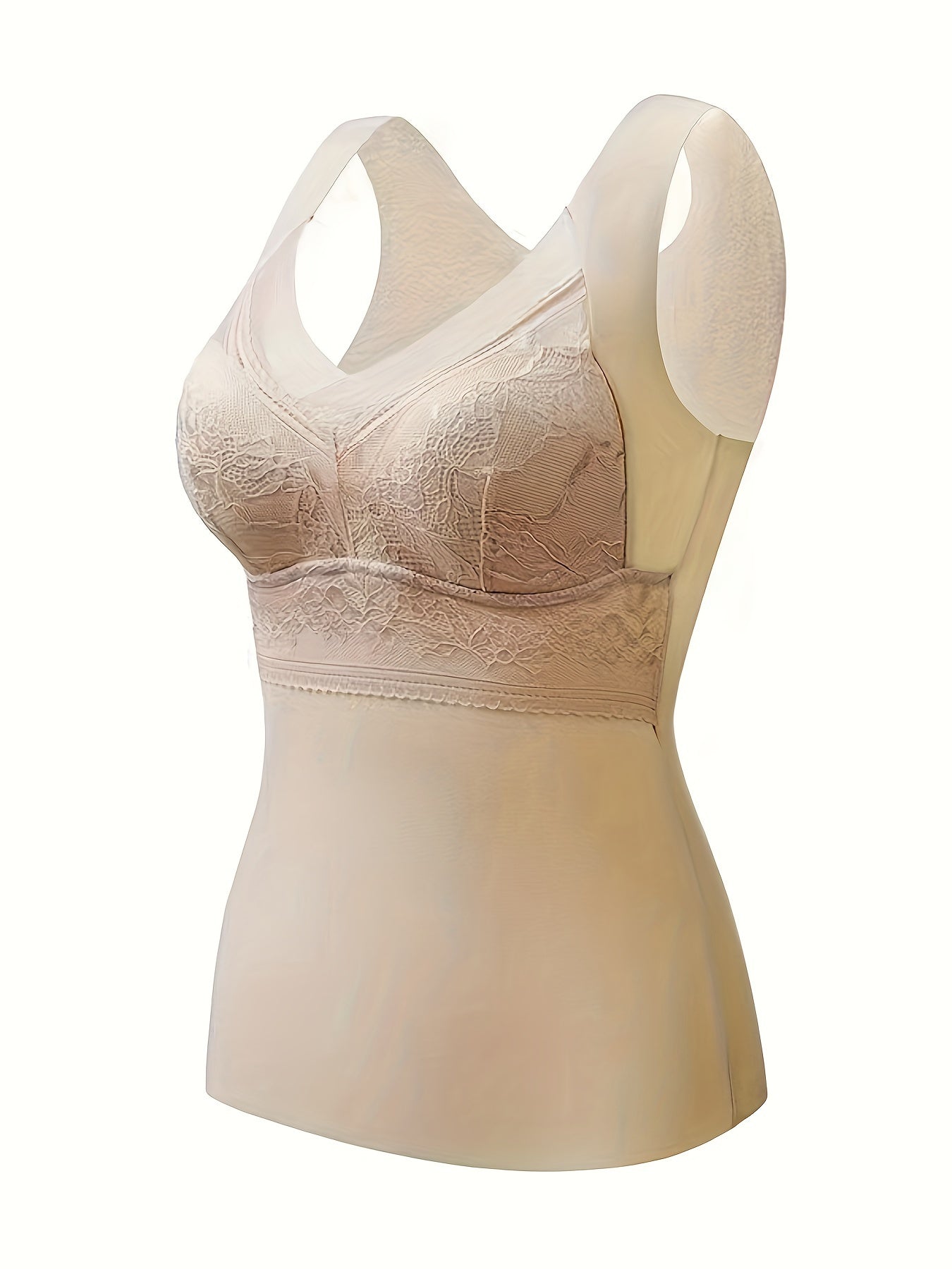 Lace Tank Top V Neck Padded Women's Lingerie