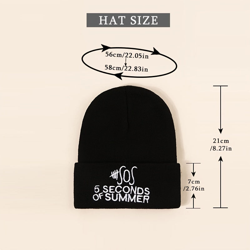 Embroidery Letter Knit Hat Woolen Hat Hip hop Cap Unisex