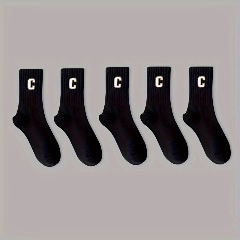5 Pairs Breathable Comfortable Socks Spring Autumn Socks