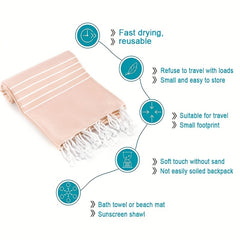 Oversized Quick Dry Beach Towel 39.3x70.8in