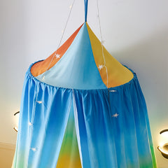 Rainbow Print Canopy Bedding Polyester Mosquito Net for Kids