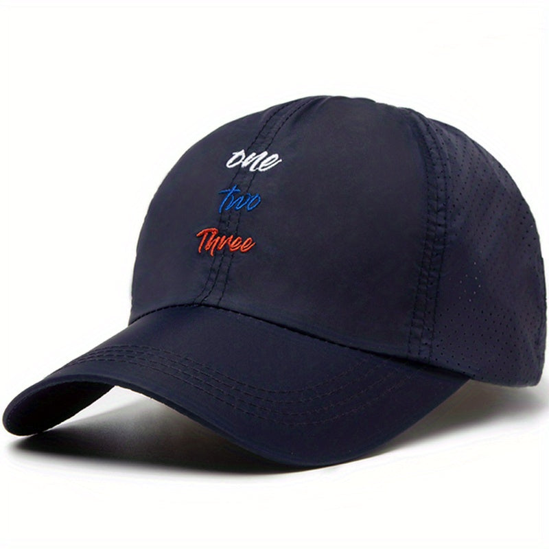 Quick Drying Mesh Baseball Cap Outdoor Sunscreen Breathable Snapback Sun Hat