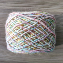 Rainbow Gradient Icelandic Yarn for Hand Crocheting Gloves
