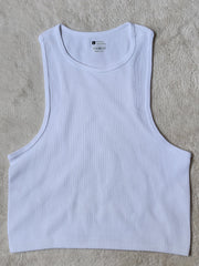 Ribbed Sports Yoga Tank Top Racerback Sleeveless Crop Top