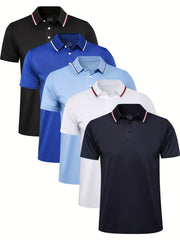 Telaleo Men's Golf Shirt Comfortable & Breathable for Business & Summer