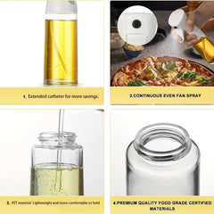 200ML Cooking Dispenser Sprayer PET Material Air Fryer Spray Bottle