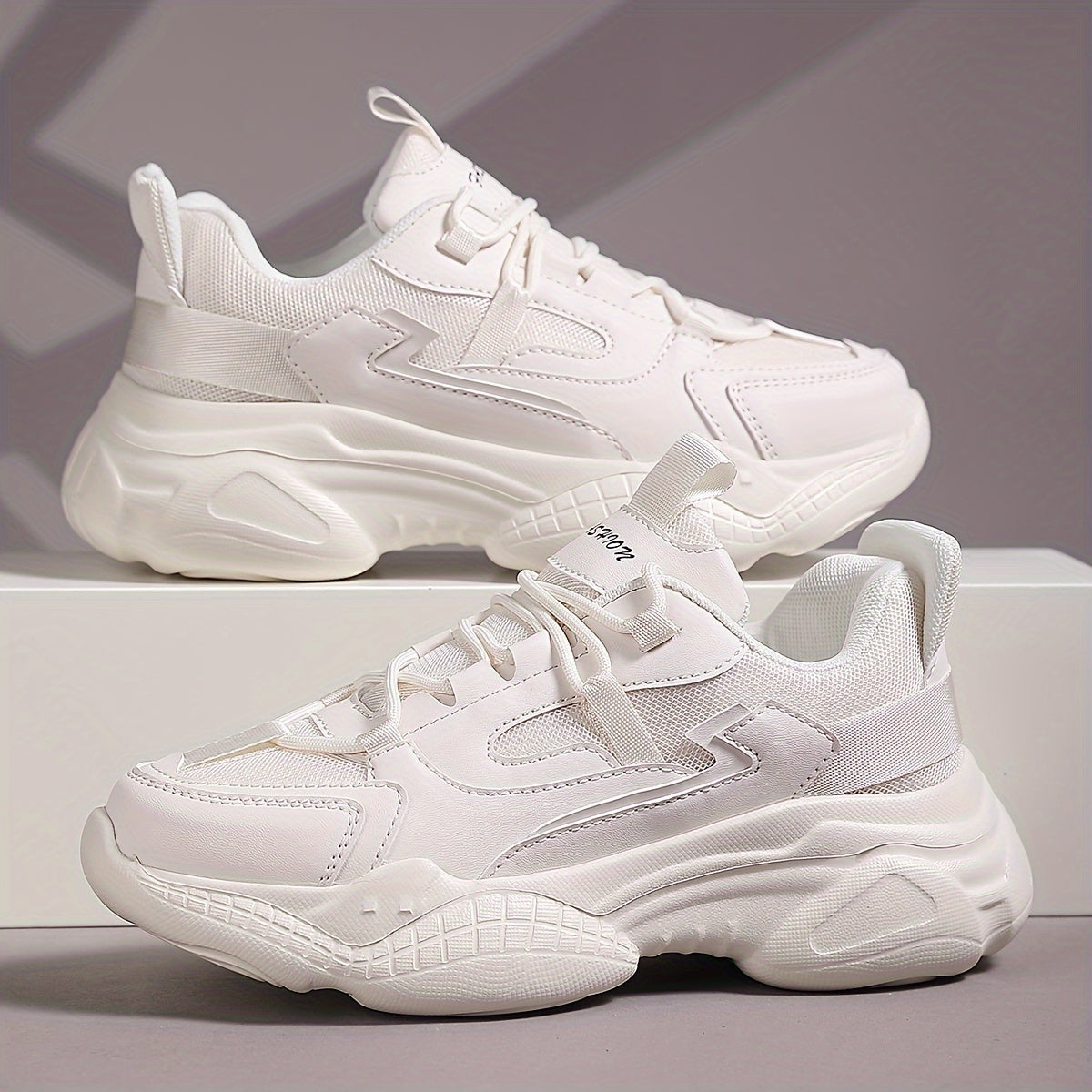 Women's Thick-soled Running Shoes Lightweight Comfortable Anti-skid Sneakers