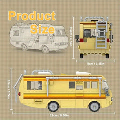 Classic Film and Television Building Block Car Model Ornament