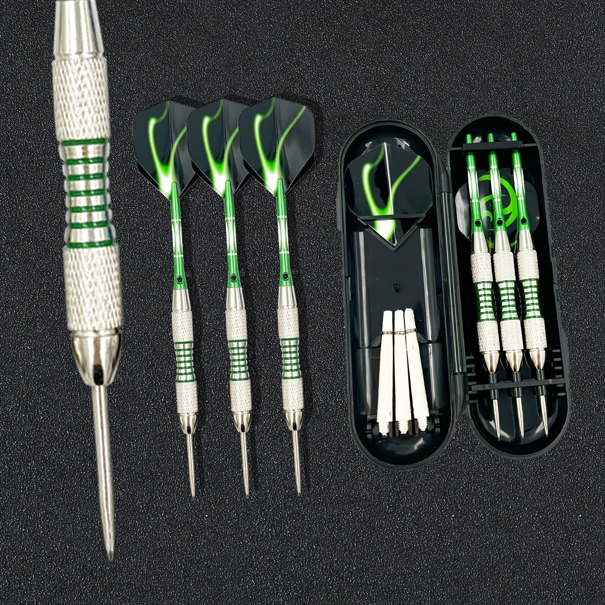 3pcs Steel Tip Darts Set 22g Pro Dart Set Aluminum Shafts