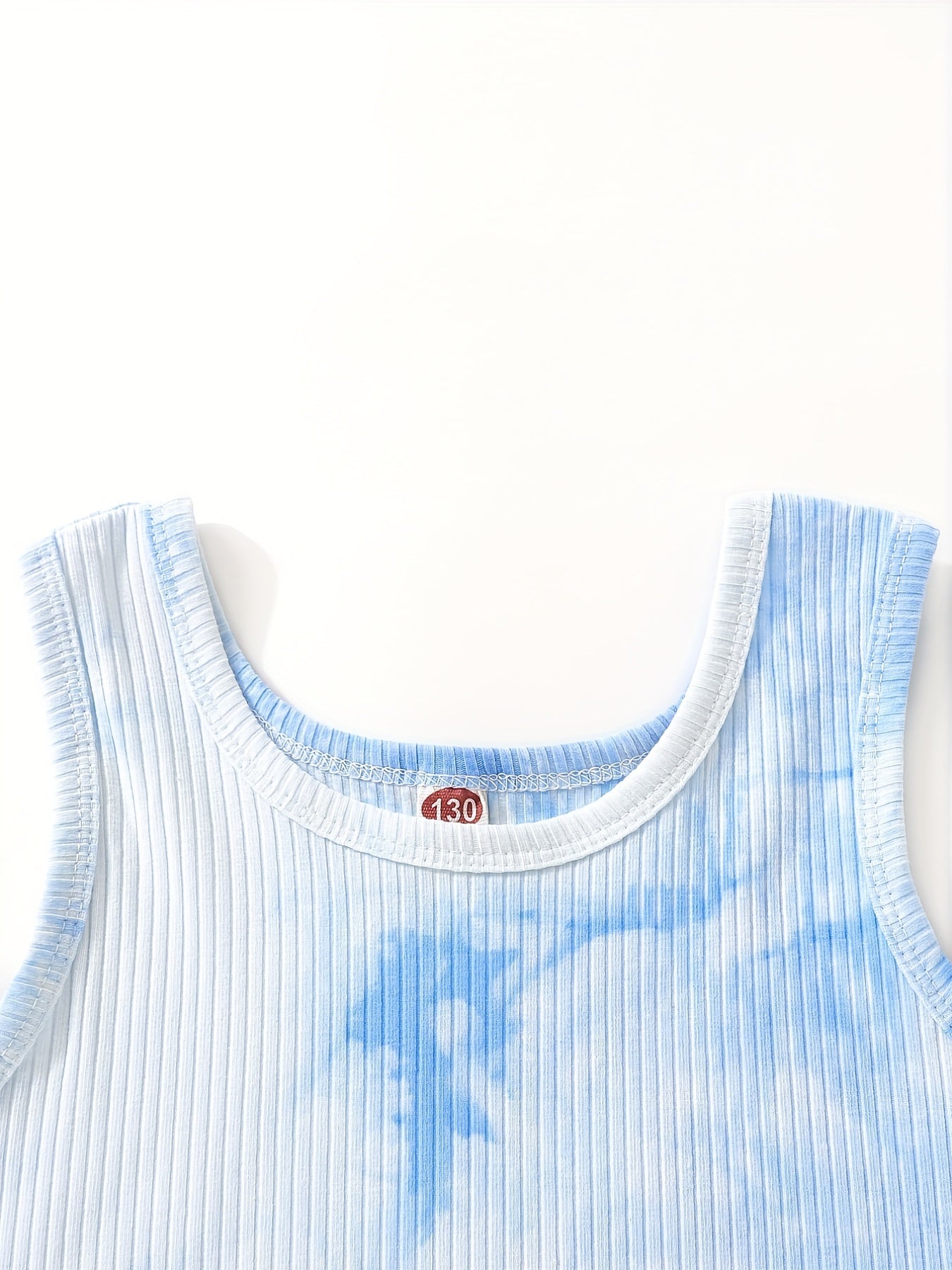 2pcs Girls Tie Dye Tank Top & Pants Set Summer Kids Clothes