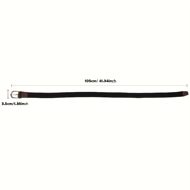 Men's/Women's Elastic Stretch Casual Head PU Belt