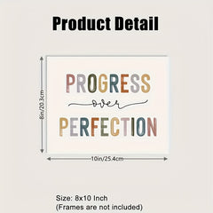 Set of 4 Inspirational Classroom Wall Art Decor