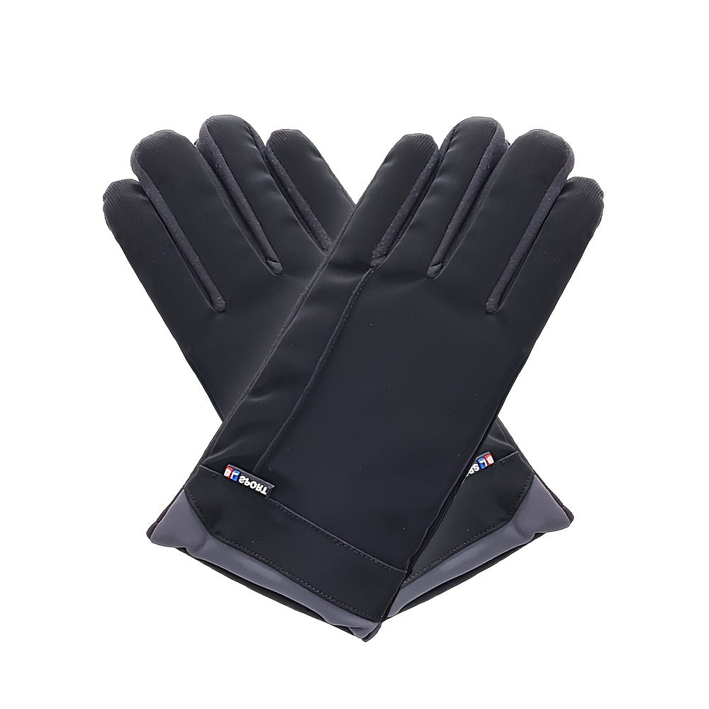 Winter Fleece Lined Warm Waterproof Touch Screen Gloves
