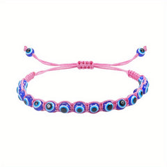Outdoor Devil's Eye Braided Bracelet Adjustable Eye Amulet Hand Jewelry