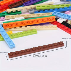 30pcs Building Blocks Compatible with MOC 4477 Sets Gray Red Green Orange