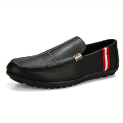 Men's Comfy PU Leather Loafer Slip On Shoes Spring Summer