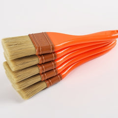 1pc 2 3 4 Long Plastic Brush Red Curved Handle Thicken Brown Nylon B