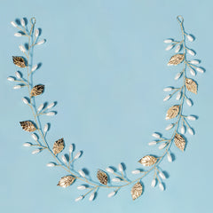Pearl Leaves Headband for Bride Bridesmaid