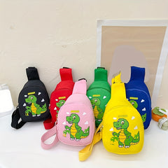 Kid's Dino Sling Bag Shoulder Mini Chest Bag for Travel
