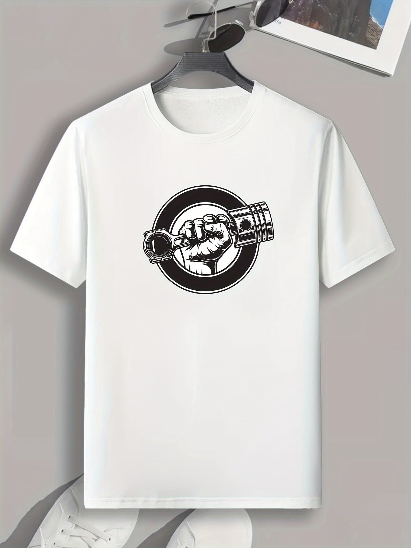 Weightlifting Graphic Print Men's T-Shirt Casual Comfy Tee