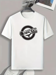 Weightlifting Graphic Print Men's T-Shirt Casual Comfy Tee