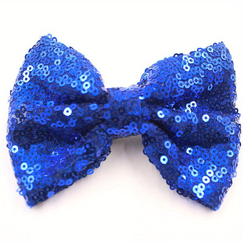 Cartoon Sequin Bow Hair Clips Hair Accessories Holiday Gift For Girls