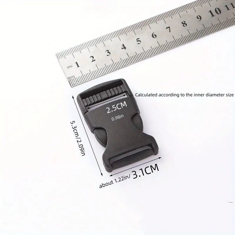 4pcs Dual Adjustable No Seam Clip Snaps Nylon Strap Plastic Buckle