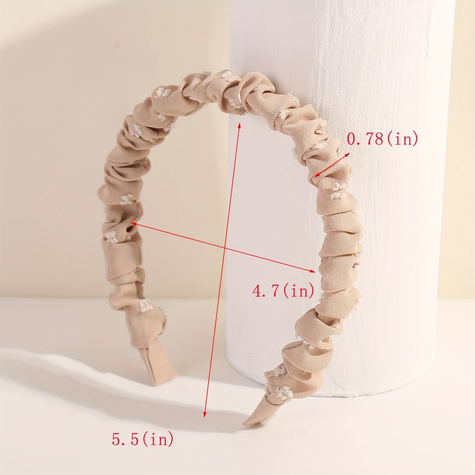 3pcs Ditsy Floral Print Ruffle Headband Set