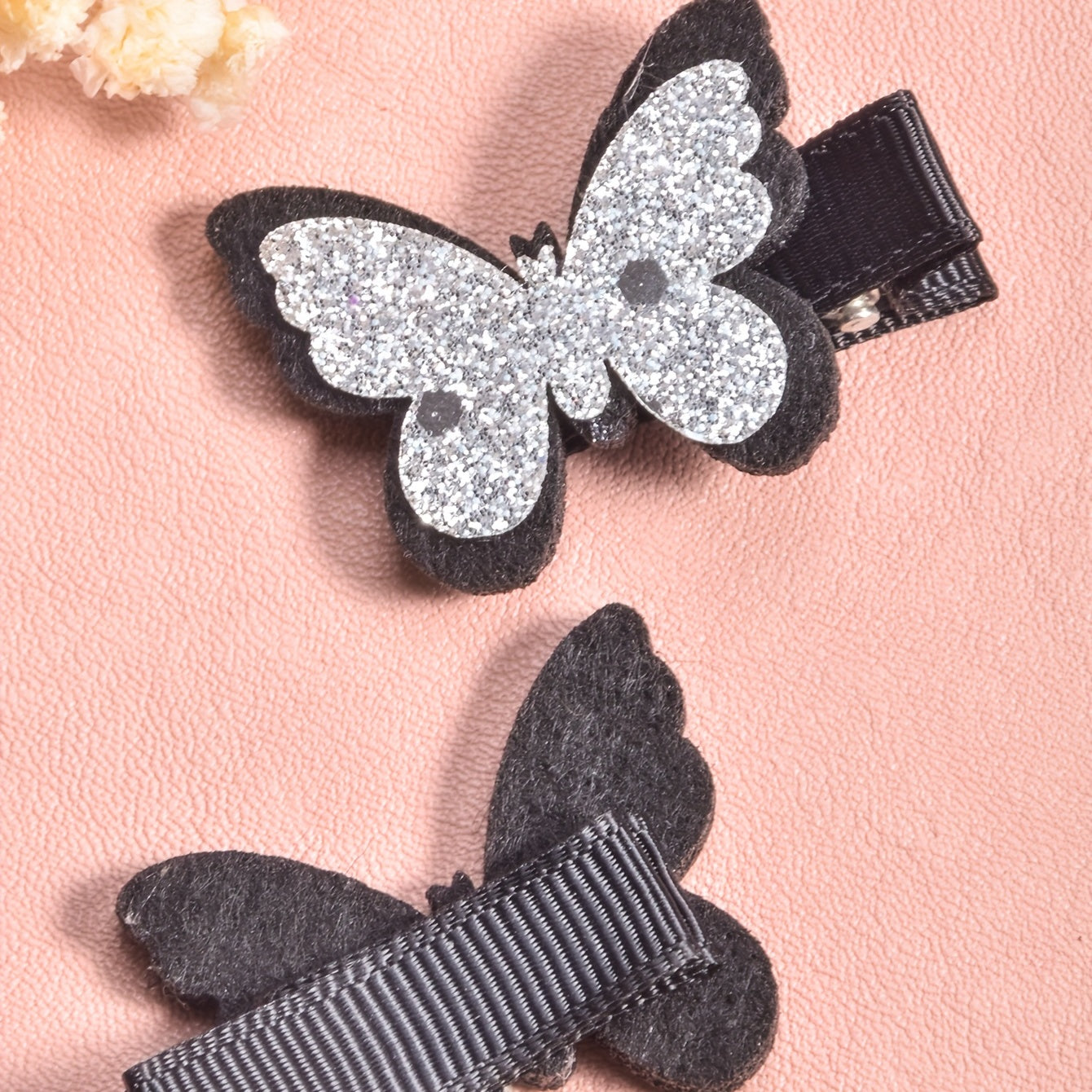 2pcs Butterfly Hair Clips Decorative Hair Accessories Gift For Girls