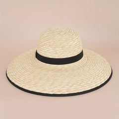 Big Brim Straw Hat Men Women Summer Beach French Sun Hat