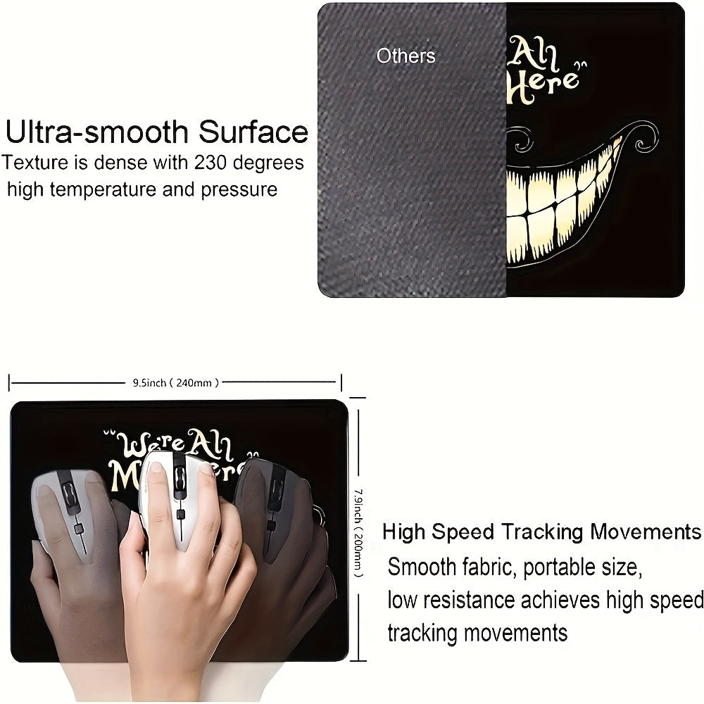 Funny Mouse Pad We're All Mad Here Square Waterproof Mouse Pad