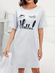 Soft & Comfy Short Sleeve Lounge Dress for Women