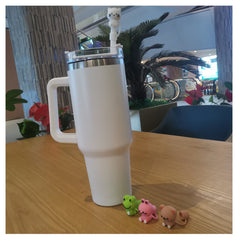 Cartoon Animal Straw Tip Lids Set, Reusable Leakproof Silicone Straw Cover