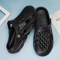 Men's Lightweight Comfy Clogs Hollow Out Non Slip Garden Shoes Summer