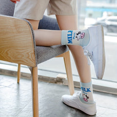 5 Pairs Cartoon Print Socks Women's Stockings & Hosiery